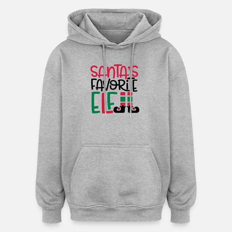 onze - Sweat à capuche oversize unisexe - gris chiné