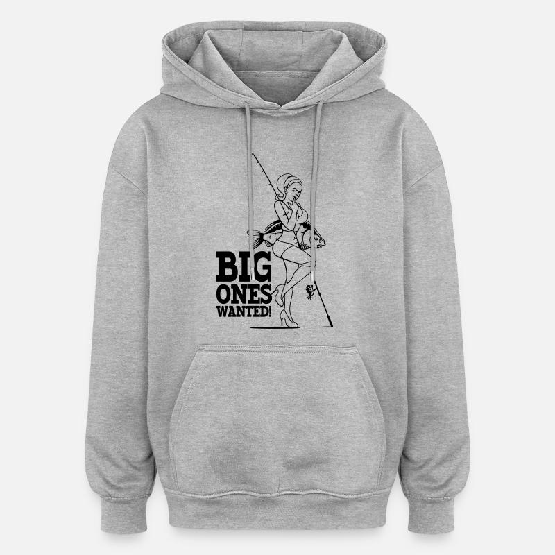 Les grands voulaient! - Sweat à capuche oversize unisexe - gris chiné