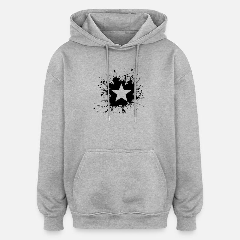 Unknown design - Upload image - Oversized Unisex Hoodie - heather grey