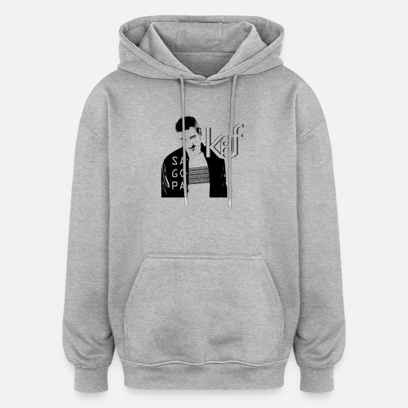SAGOPA KAJMER - KAF KEF - Sweat à capuche oversize unisexe - gris chiné