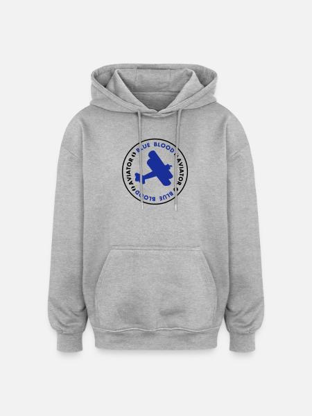 aviator - Oversized Unisex Hoodie - heather grey