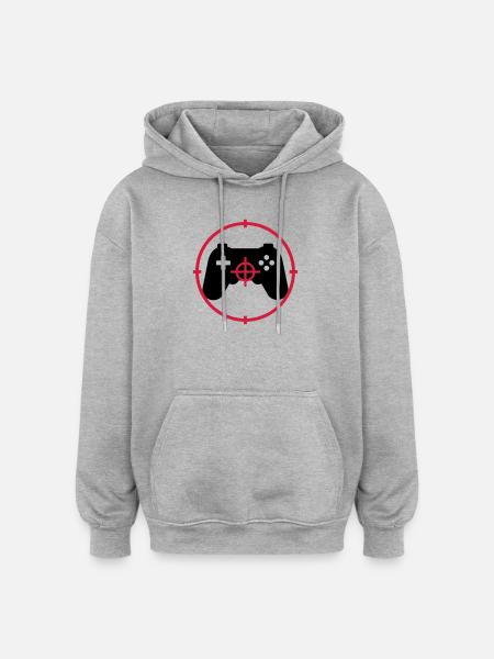 Gamer / Gaming - Oversized Unisex Hoodie - heather grey