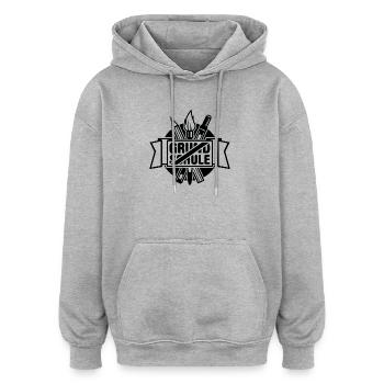 abschluss grundschule - Oversized Unisex Hoodie - Grau meliert - Vorne - Noah (186cm)