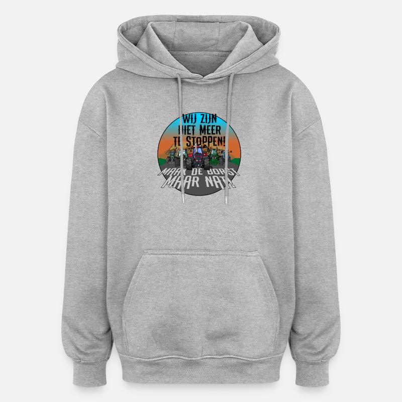 Nous sommes imparables - Sweat à capuche oversize unisexe - gris chiné