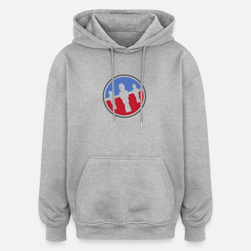 Kicker Logo - Oversized Unisex Hoodie - Grau meliert