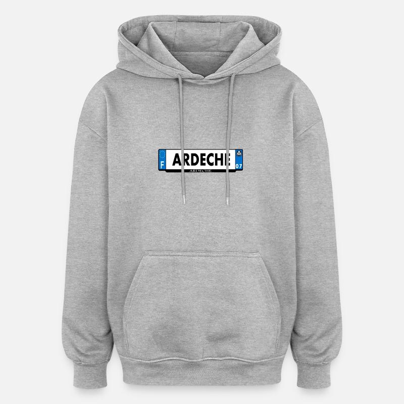 1. 1. 1. - Oversized Unisex Hoodie - Grau meliert