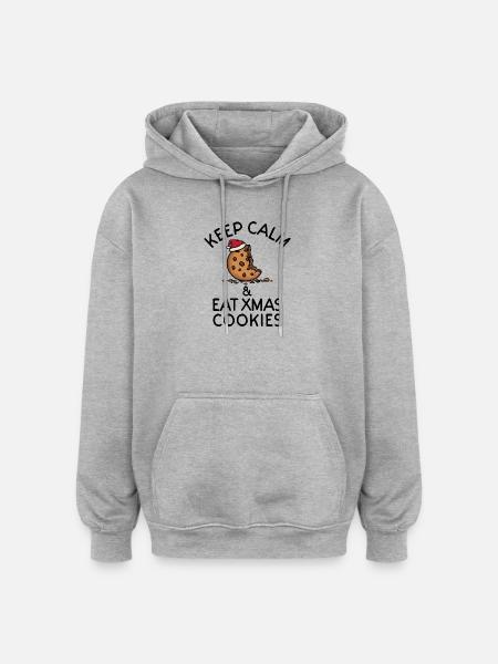 Statement Xmas Weihnachten - Oversized Unisex Hoodie - Grau meliert