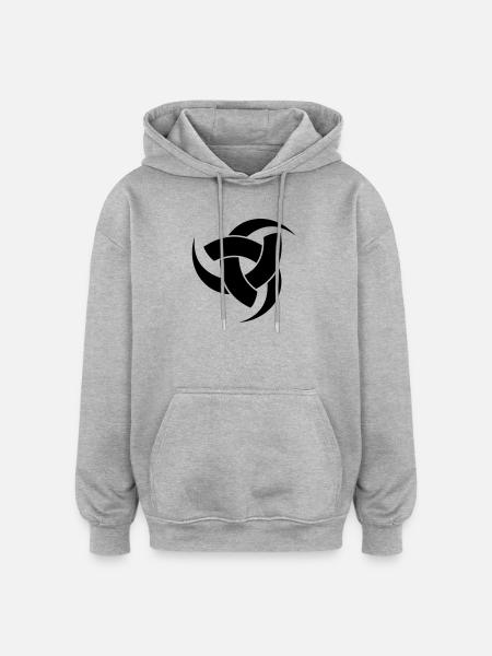 Odins three horns symbol - Oversized Unisex Hoodie - heather grey