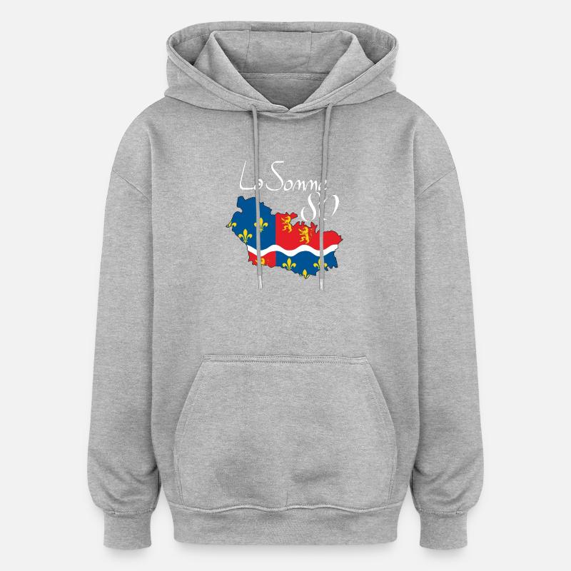 die Summe - Oversized Unisex Hoodie - Grau meliert