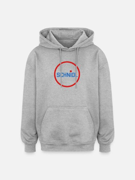 Schnidel Penis Puller Wurst - Oversized Unisex Hoodie - Grau meliert