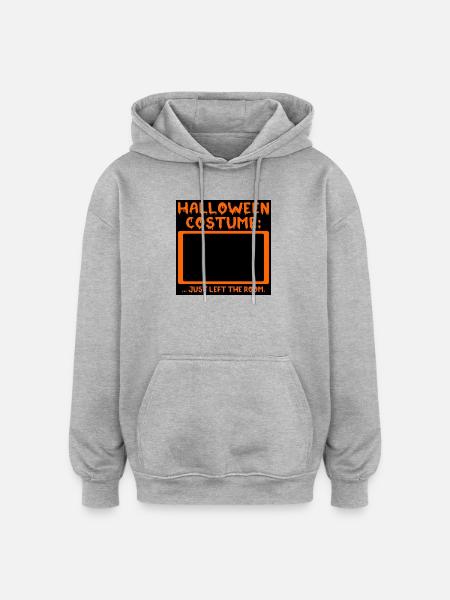 Funny Halloween Costume - Quotes - Oversized Unisex Hoodie - heather grey