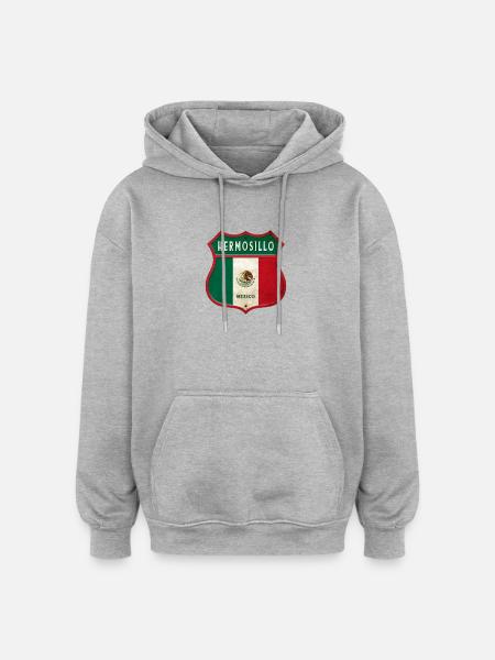 Hermosillo Mexico coat of arms design - Oversized Unisex Hoodie - heather grey
