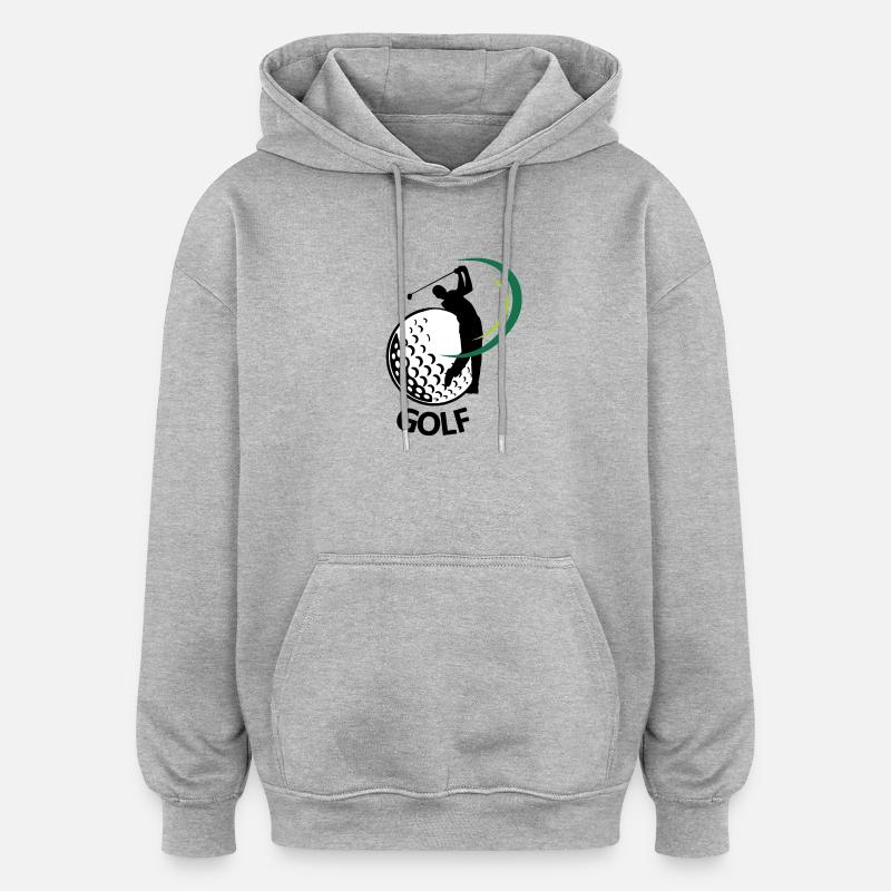 Golf - Sweat à capuche oversize unisexe - gris chiné