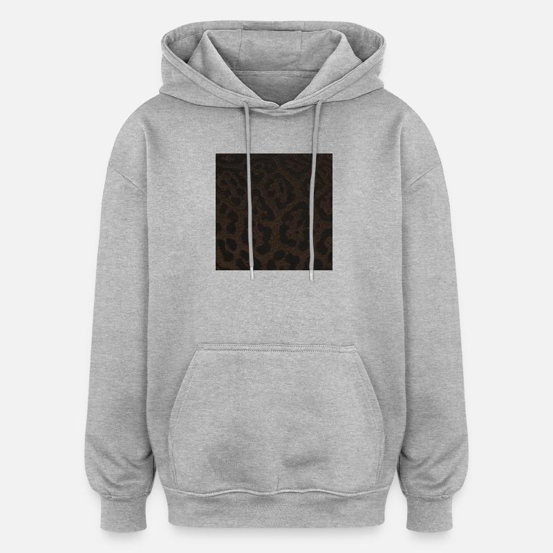 pantherfell fleckenmuster, beliebte tiermuster - Oversized Unisex Hoodie - Grau meliert