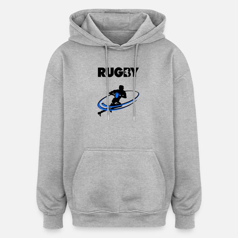 Rugby - Oversized Unisex Hoodie - heather grey