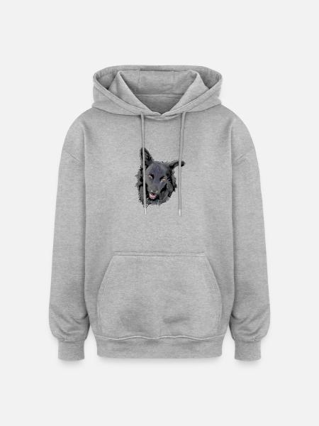 Mudi - Oversized Unisex Hoodie - heather grey