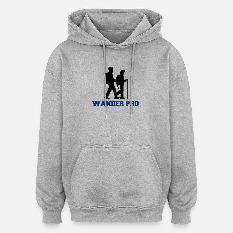 Alpinisme Randonnées Randonnées Randonnées - Sweat à capuche oversize unisexe - gris chiné