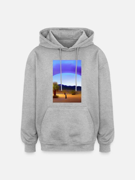 Arabian Desert - Oversized Unisex Hoodie - heather grey