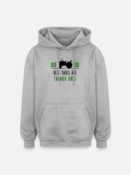 Déclaration de terrain Véhicule tracteur Véhicule à moteur - Sweat à capuche oversize unisexe - gris chiné