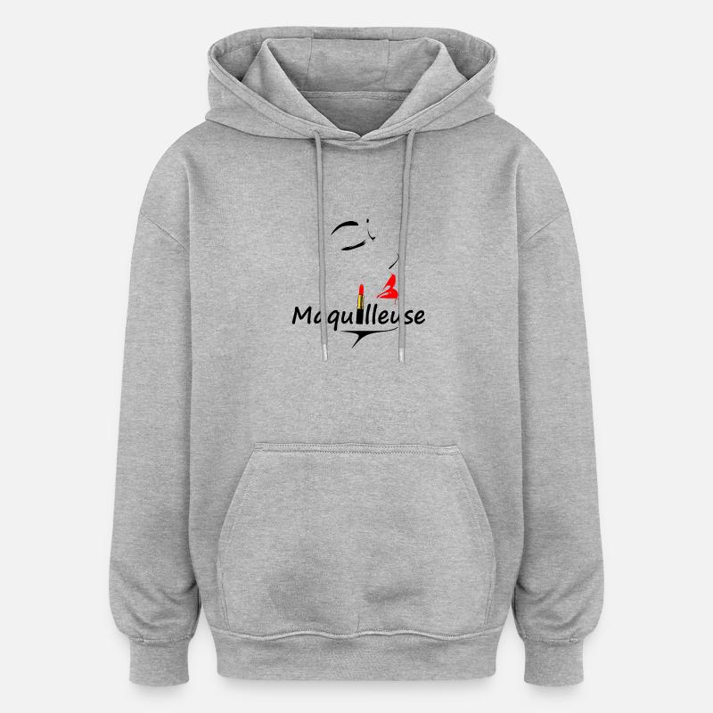 Visagist - Oversized Unisex Hoodie - Grau meliert