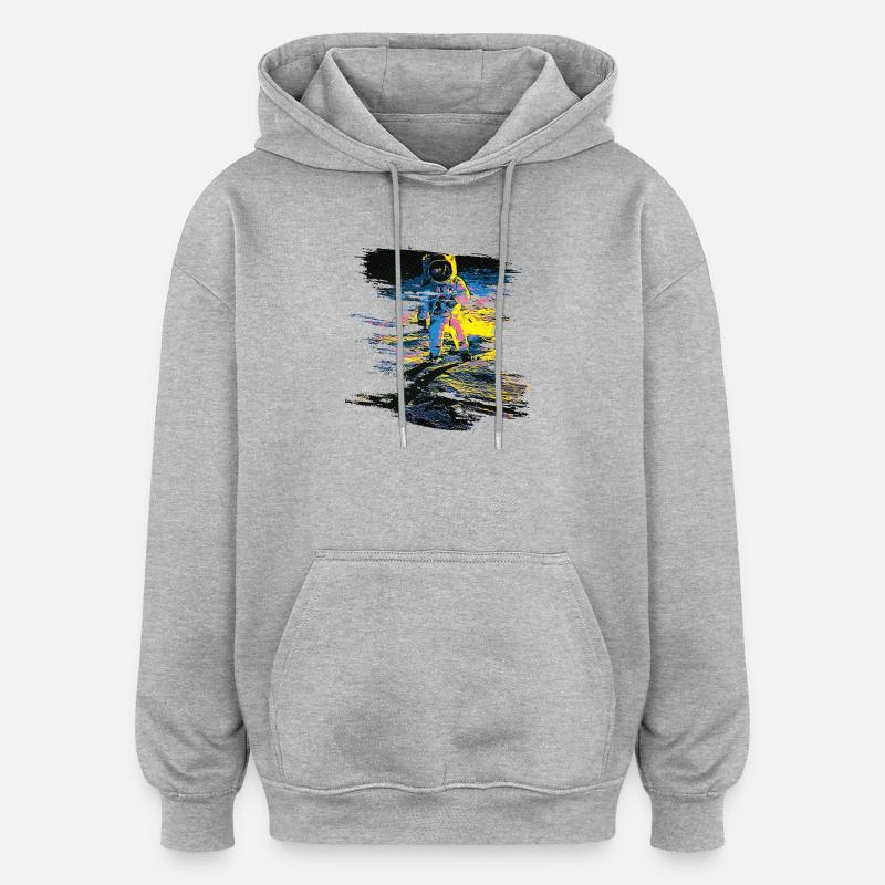 pop - Oversized Unisex Hoodie - heather grey