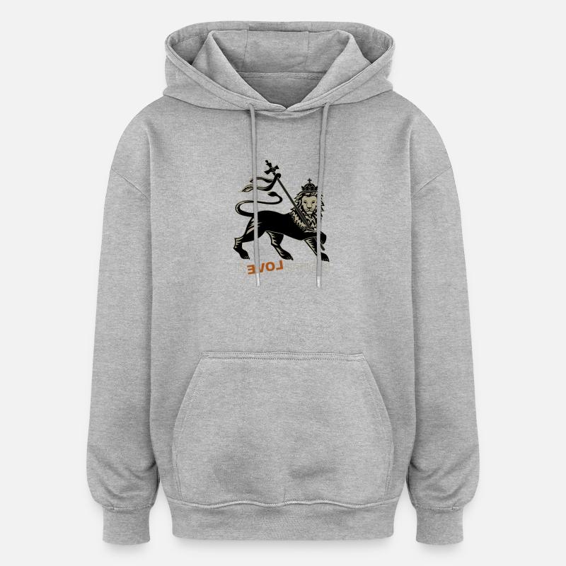 Réadoration - Sweat à capuche oversize unisexe - gris chiné