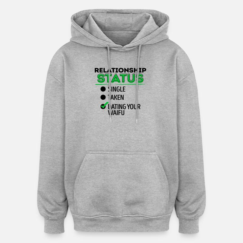 Anime Japanisch Comic Animation Manga Statement - Oversized Unisex Hoodie - Grau meliert