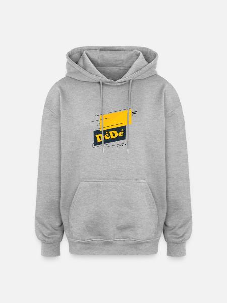 Dédé - Oversized Unisex Hoodie - Grau meliert