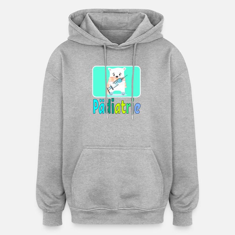 Pädiatrie Kinderkrankenhaus - Arztpraxis - Oversized Unisex Hoodie - Grau meliert