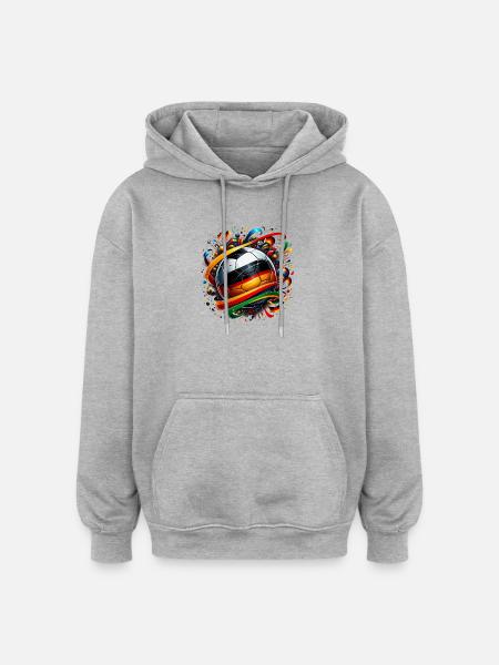 Fussball WM26 Weltmeisterschaft - Oversized Unisex Hoodie - Grau meliert