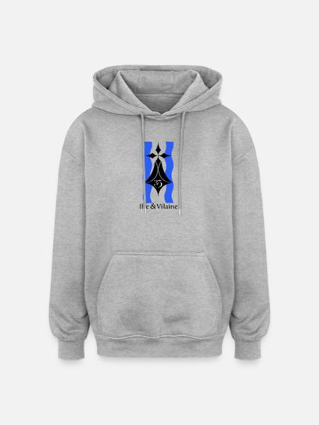 Ille et vilaine - Oversized Unisex Hoodie - heather grey