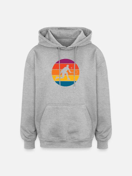 Tennis - Oversized Unisex Hoodie - Grau meliert