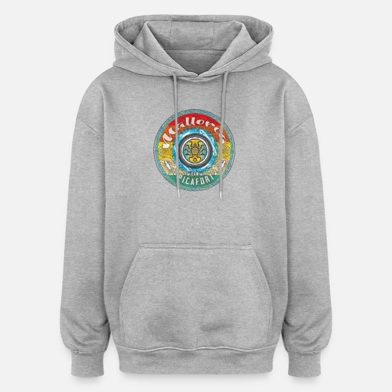 Mallorca Balearen can picafort - Oversized Unisex Hoodie - Grau meliert
