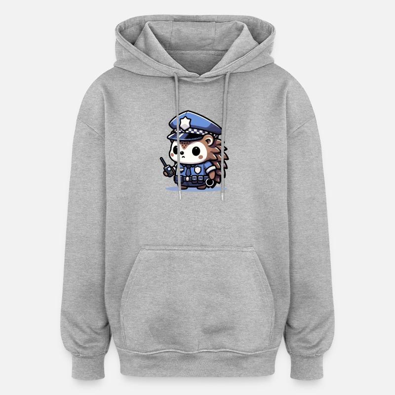 Patrouillenfreunde - Tapferer Igel - Oversized Unisex Hoodie - Grau meliert