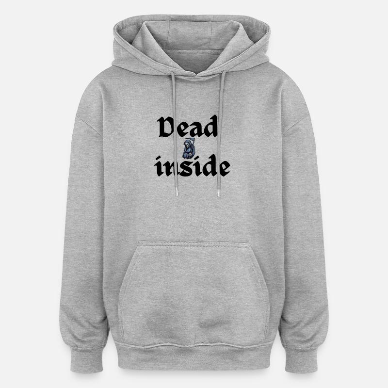 Skeleton Gift - Oversized Unisex Hoodie - heather grey