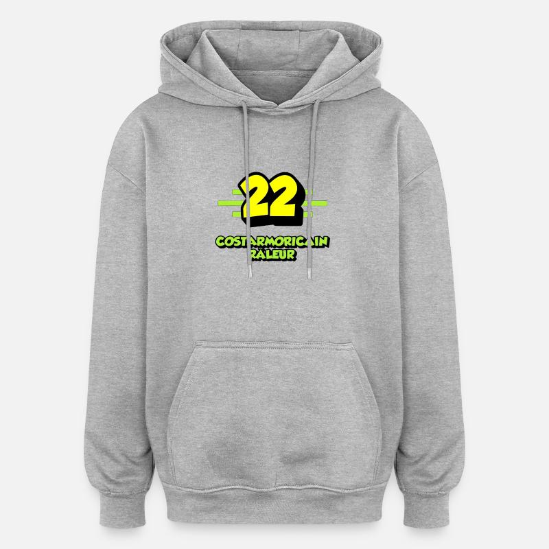 Klagender Costarmorican - Oversized Unisex Hoodie - Grau meliert