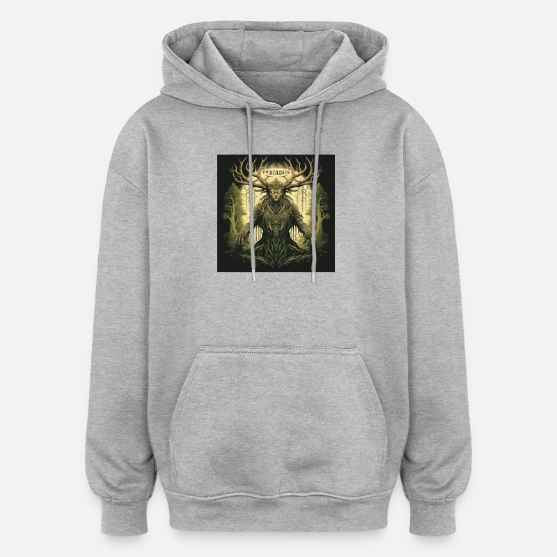 Pediadis Waldgeist - Oversized Unisex Hoodie - Grau meliert