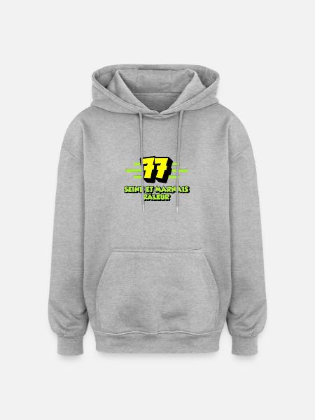 Complaining Seine and Marne - Oversized Unisex Hoodie - heather grey