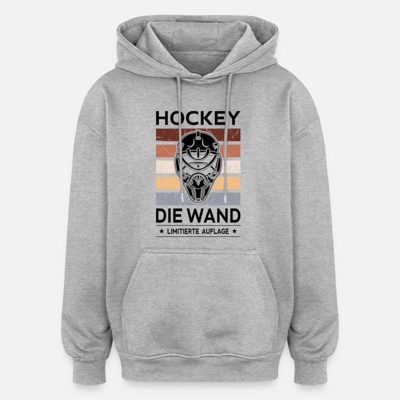 Le mur - Sweat à capuche oversize unisexe - gris chiné