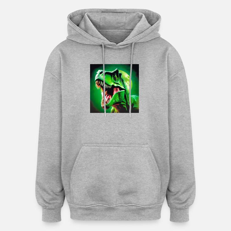 T-Rex, Vorgeschichte, T-Rex - Oversized Unisex Hoodie - Grau meliert
