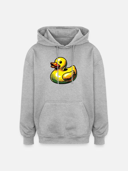 Duckling Duck Duck Duck - Oversized Unisex Hoodie - heather grey