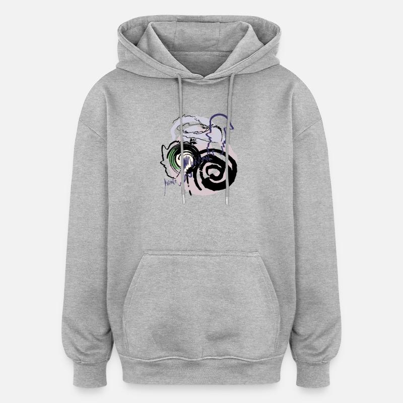 Abstract pattern - Oversized Unisex Hoodie - heather grey