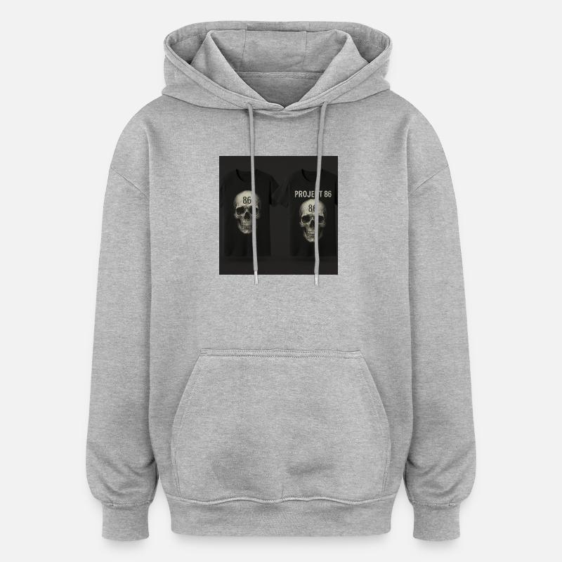 Commencement - Sweat à capuche oversize unisexe - gris chiné