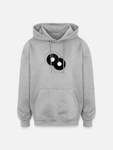 What's A Jet Lag's Favourite Song? - Oversized Unisex Hoodie - heather grey