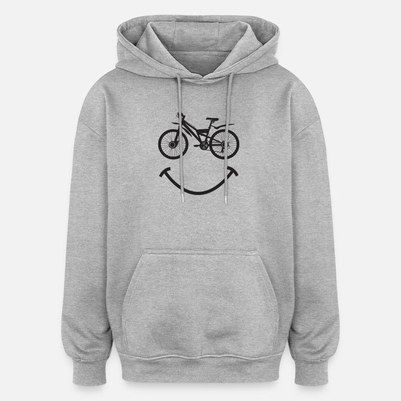 VTT VTT - Sweat à capuche oversize unisexe - gris chiné