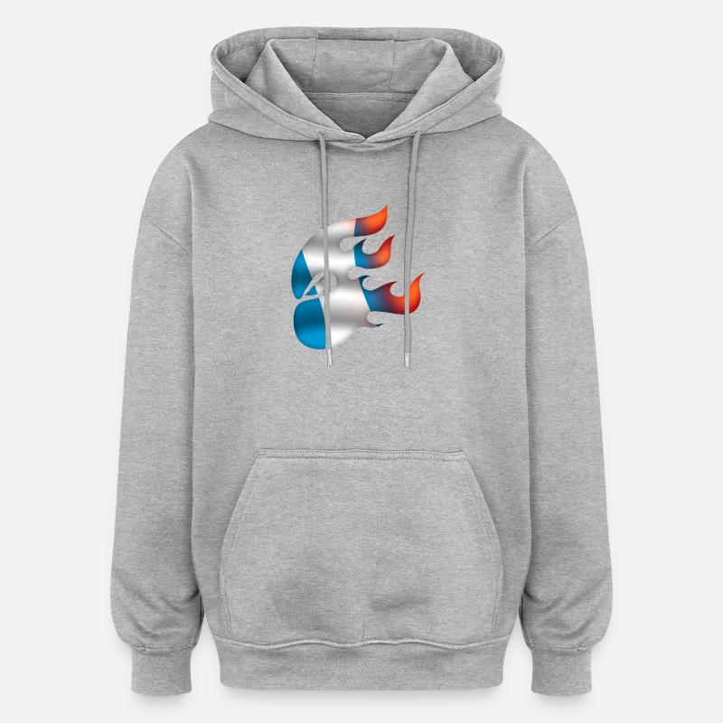 Drapeau du Guatemala - Guatemala - Ninja - Sweat à capuche oversize unisexe - gris chiné
