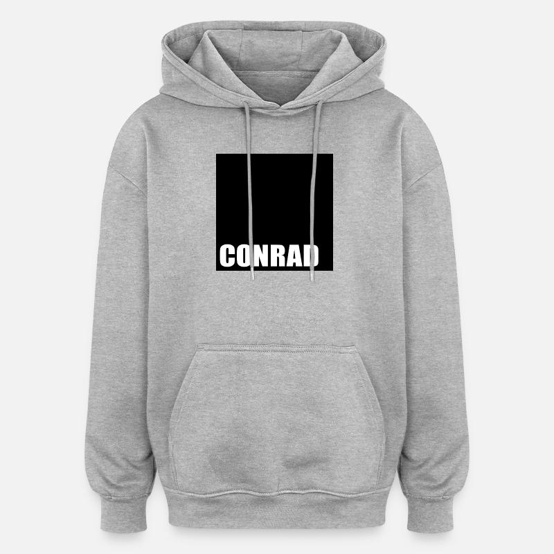 JUNGE VORNAME CONRAD - Oversized Unisex Hoodie - Grau meliert