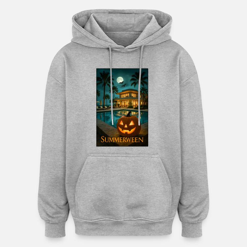 Sommerween - Oversized Unisex Hoodie - Grau meliert
