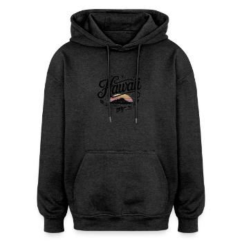 Hawaï - Souvenir USA State Design - Sweat à capuche oversize unisexe - charbon - Devant - Noah (186cm)