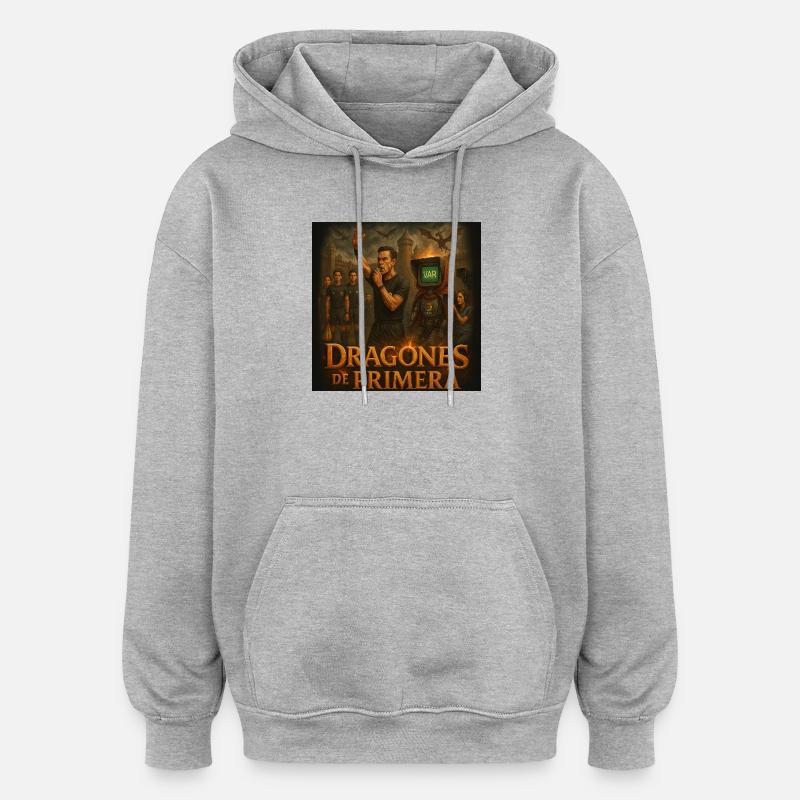 First Class Dragons - Oversized Unisex Hoodie - heather grey